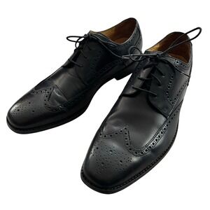 Cole Haan Black Leather Wingtip Oxfords 12M Executive Dress Shoes Classic Office